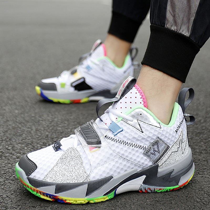 Westbrook Fashion Rainbow Basketball Shoes Men Breathable High top Basketball Shoes Outdoor Street Sneakers Unisex Shoes