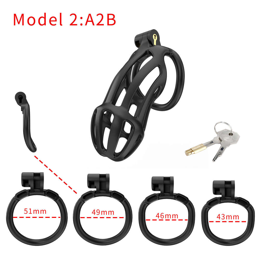SANICA Hot BDSM Sex Toy Chastity Cock Ring Penis Cage Male Chastity Devices Penis Lock for Men