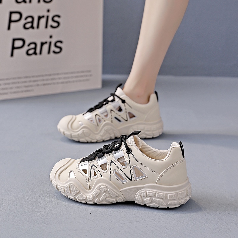 Hollow out dad for women, 2024 new summer breathable thick soled outdoor hiking shoes, women's sports shoes KT-2665