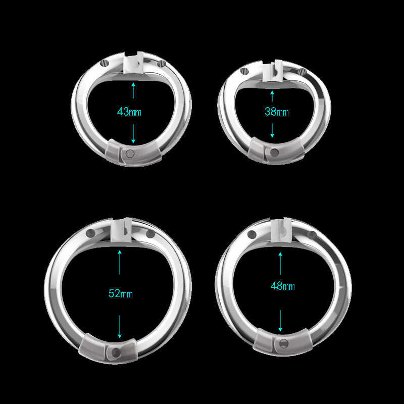 New Openable Ring Removable BDSM Breathable Penis Lock Steel Male Chastity Cage Lock toys