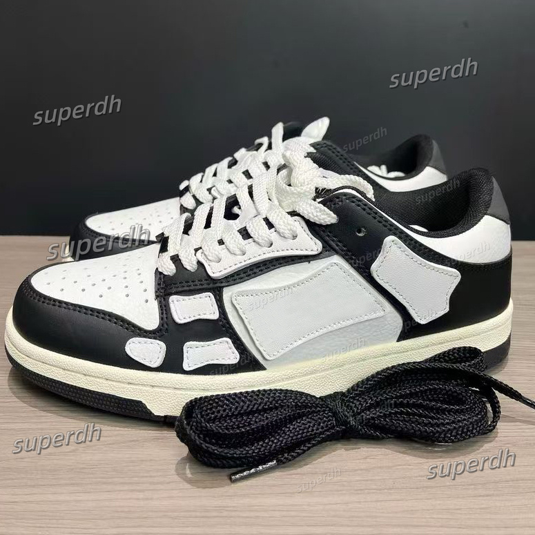Designer Casual Shoes Runner Women Men Retro Sneakers Black White Leather Lace Up shoe Classic leather casual shoes