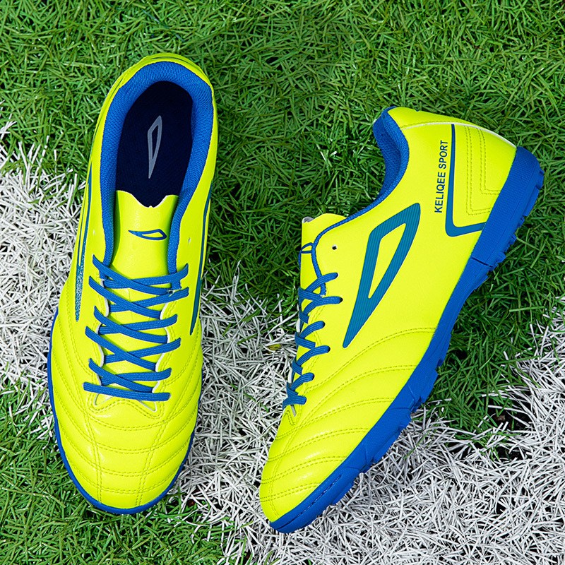 Green Men's Sneakers Football Training Shoes High Quality Leather Indoor Soccer Boots Men TF Futsal Shoes zapatos de futbol 2023