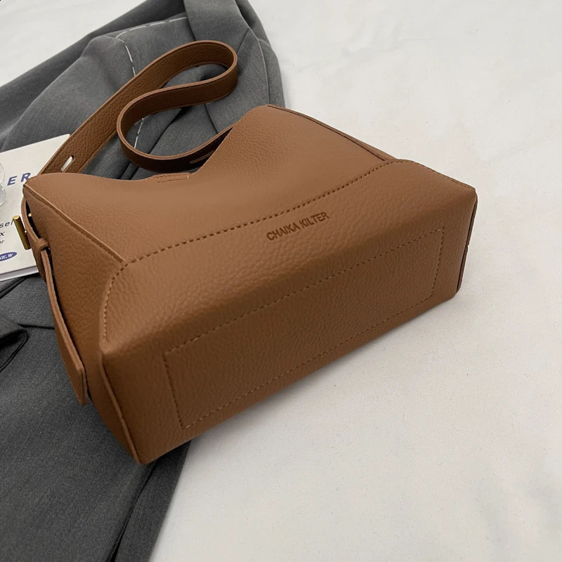 Zipper InteriorComparison Shoulder Bag Soft Womens Fashion Bucket Womens Handbag Bolsas Para Mujeres 240918