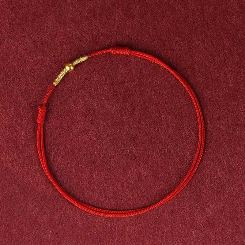 1 piece of fashionable handmade bracelet with red string and lucky bracelet. Male rs best friend lucky bracelet with ankle size adjustment X250125