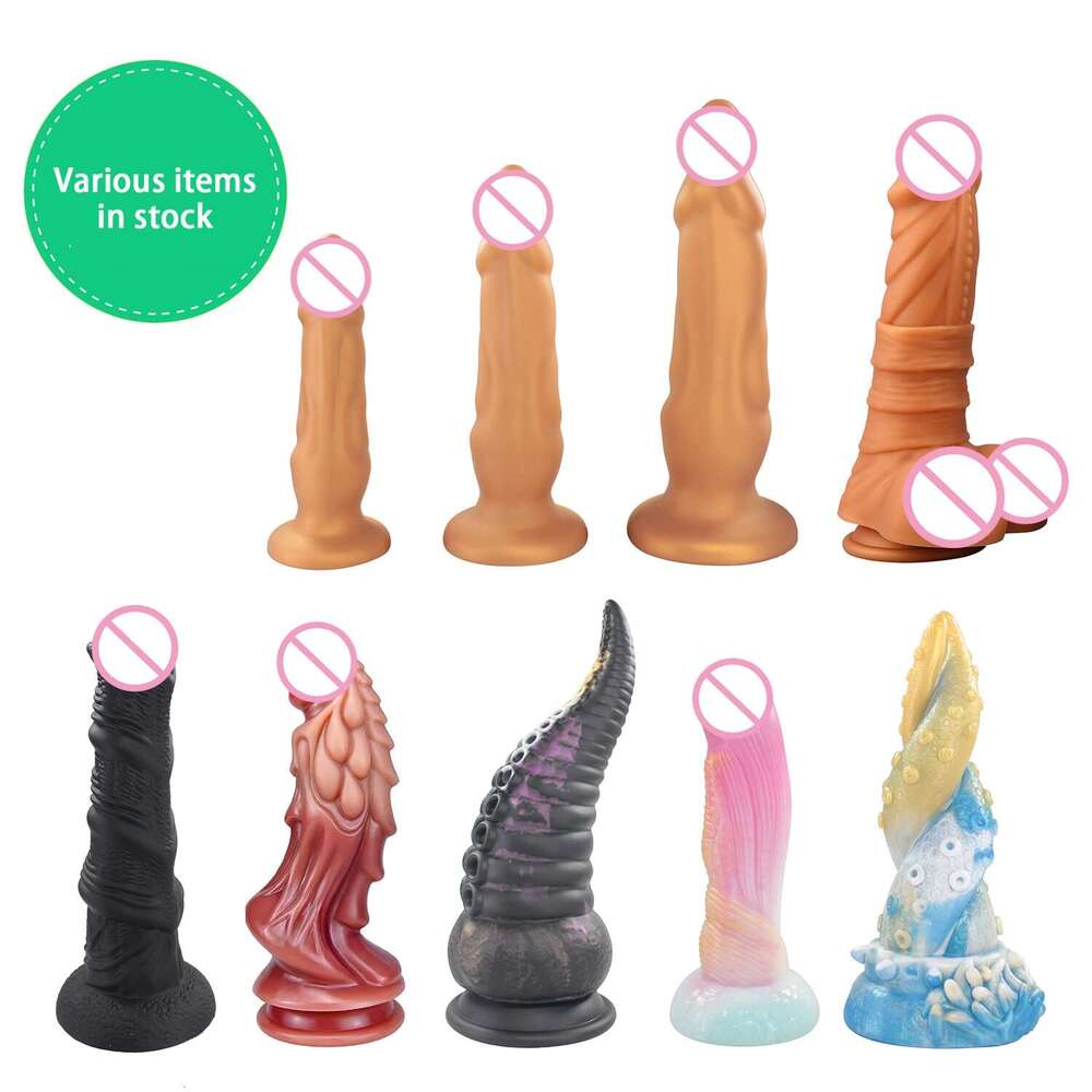 Custom adult sex toys colorful mixed color dildo realistic silicone dildo soft artificial penis for women