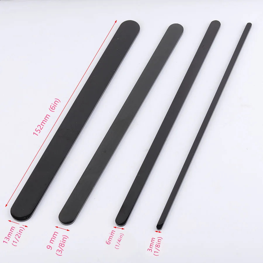 10Pcs/Lot Width 3/6/9mm 160mm 152mm Length DIY C Open Cuff Bangle Material Mirror Polishe Stainless Steel Rectangle Blank Strips 240910