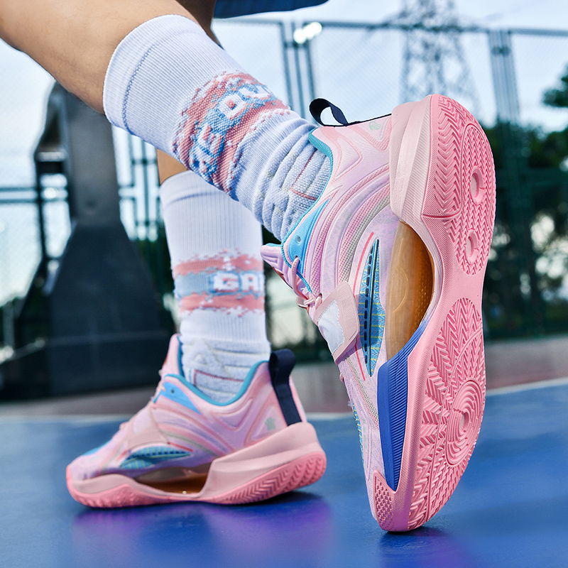 New Men Basketball Shoes Field Women Cushioned Athletic Gym Breathable Male Sneakers Comfortable Tennis Sports Basketball Boots