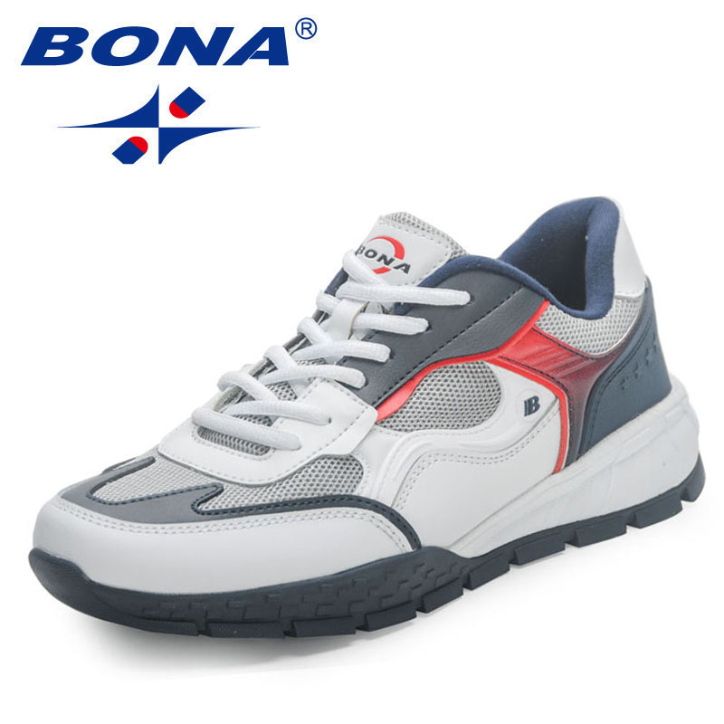 2023 BONA New New Designers Trekking Walking Footwear Hiking Shoes Men High Quality Leather Mesh Non-Slip Breathable Sneakers Man e728