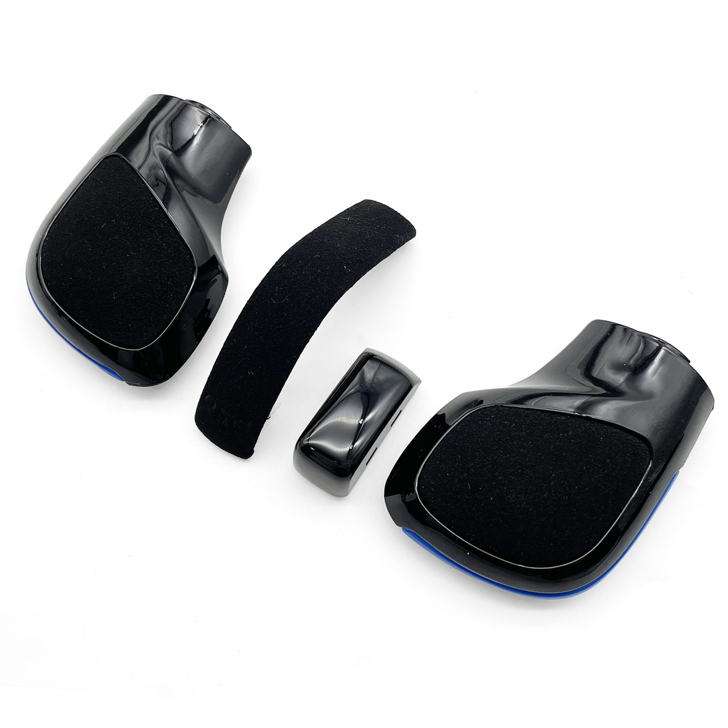 Black Leather Gear Shift Knob Side Cover With Shiny DSG For Golf 6 7 R GTI Passat B7 B8 CC R20 Jetta MK6 GLI
