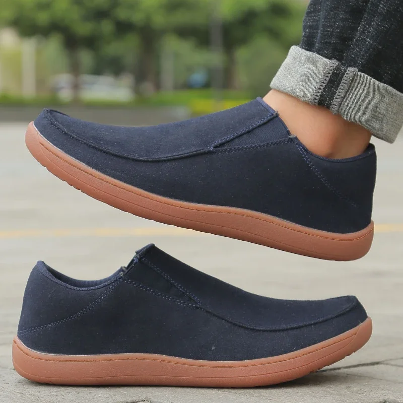 Casual Canvas Loafers for Men: Breathable Non-Slip Fashion Sneakers Footwear