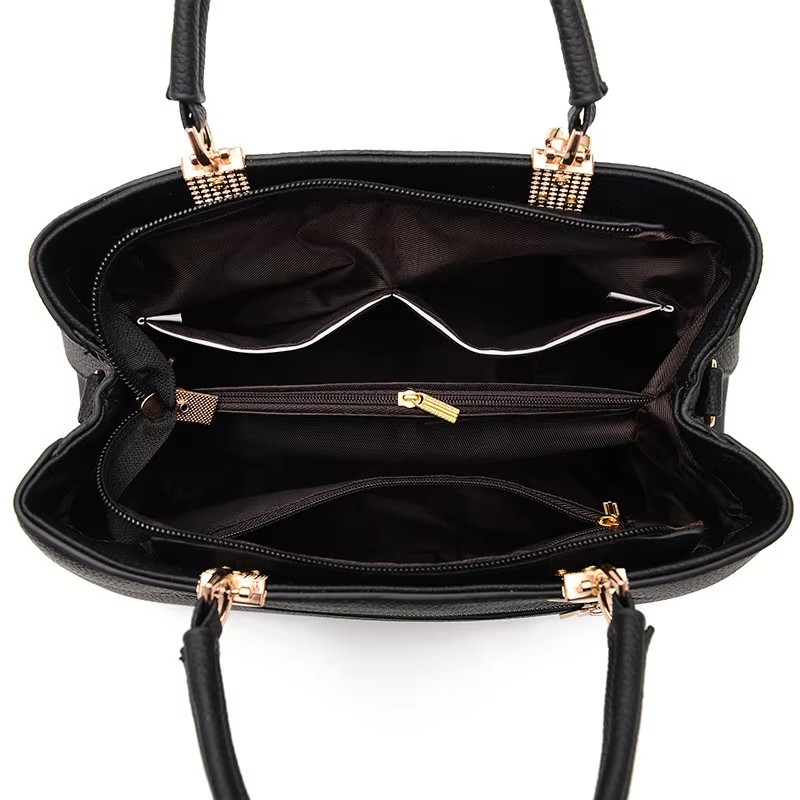 Elegant Women Messenger Bags with flower pendant for Ladies Totes Pure Handbag for female Crossbody Shoulder Bags 28cmx11cmx19cm
