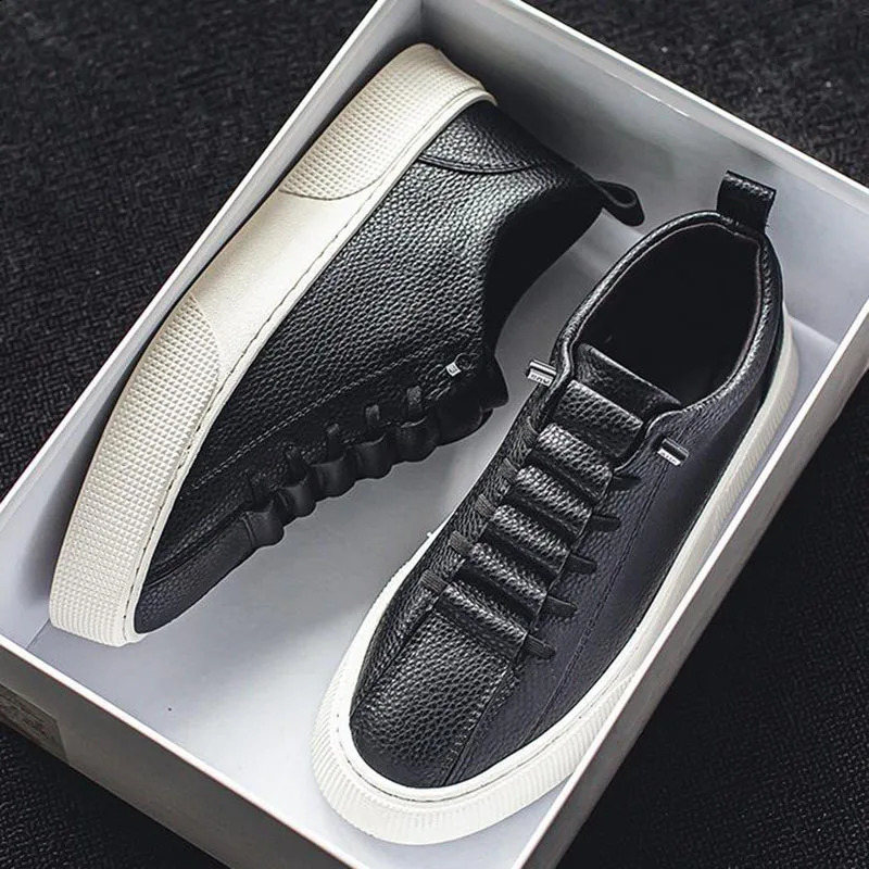 White Sneakers for Men 2024 Spring Fashion Casual Lace Up Round Toe Flat mens Running Sport Shoes Zapatillas Deportivas Hombre 240914