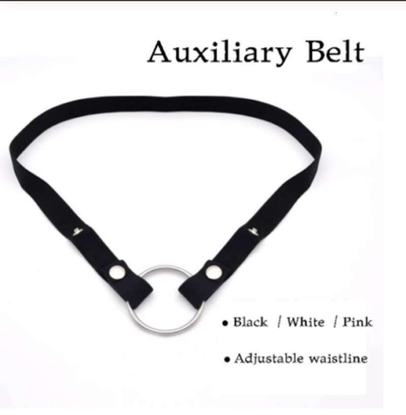 Male Chastity Cage Anti-off Device Elastic Band Auxiliary Belt Only Adjustable Ring Underwear Rope Scrotum Rings Man Sex Toys