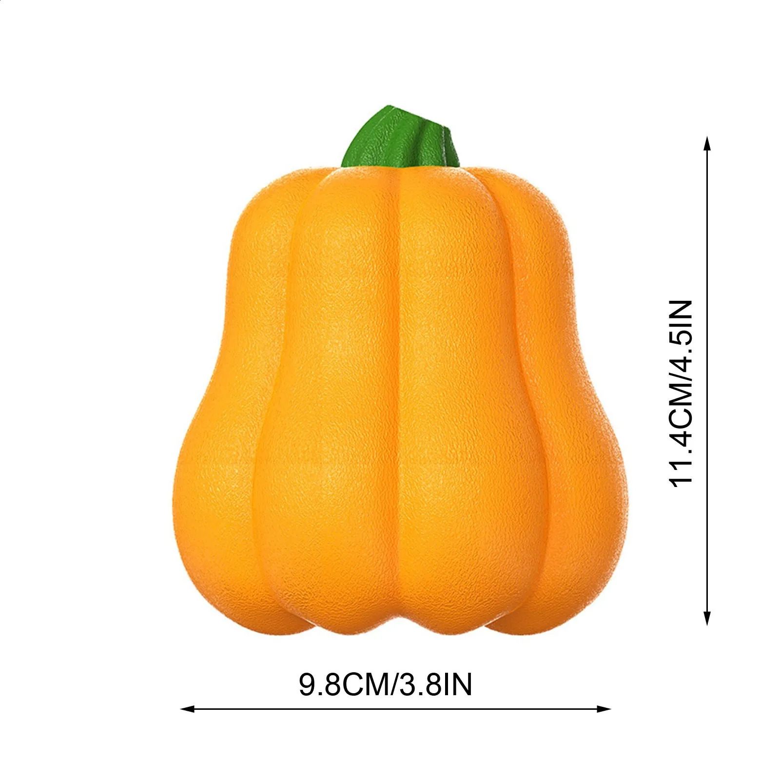 Interesting bite resistant dog pumpkin ball toy sounds Tpr Halloween pumpkin dog toy orange puppy sound toy 240914