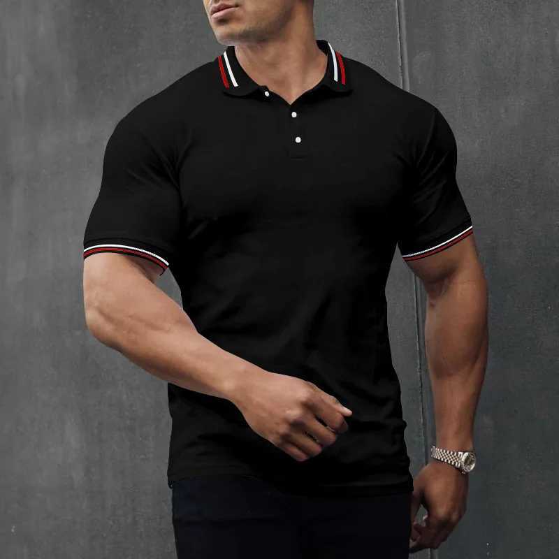 Mens Summer Cotton POLO Shirt TopsX240920