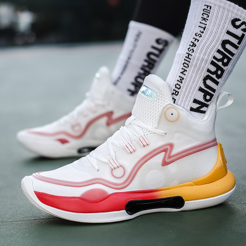 High-quality Men's Basketball Shoes Kids Basket Boots Women Cushion Sports Shoes Fashion Reflective Training Basketball Sneakers