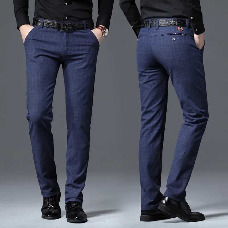 2022 Spring/Autumn New Mens Casual Pants High Quality Brand Business Pants Mens Clothing Cotton Formal Mens Casual Pants W240919