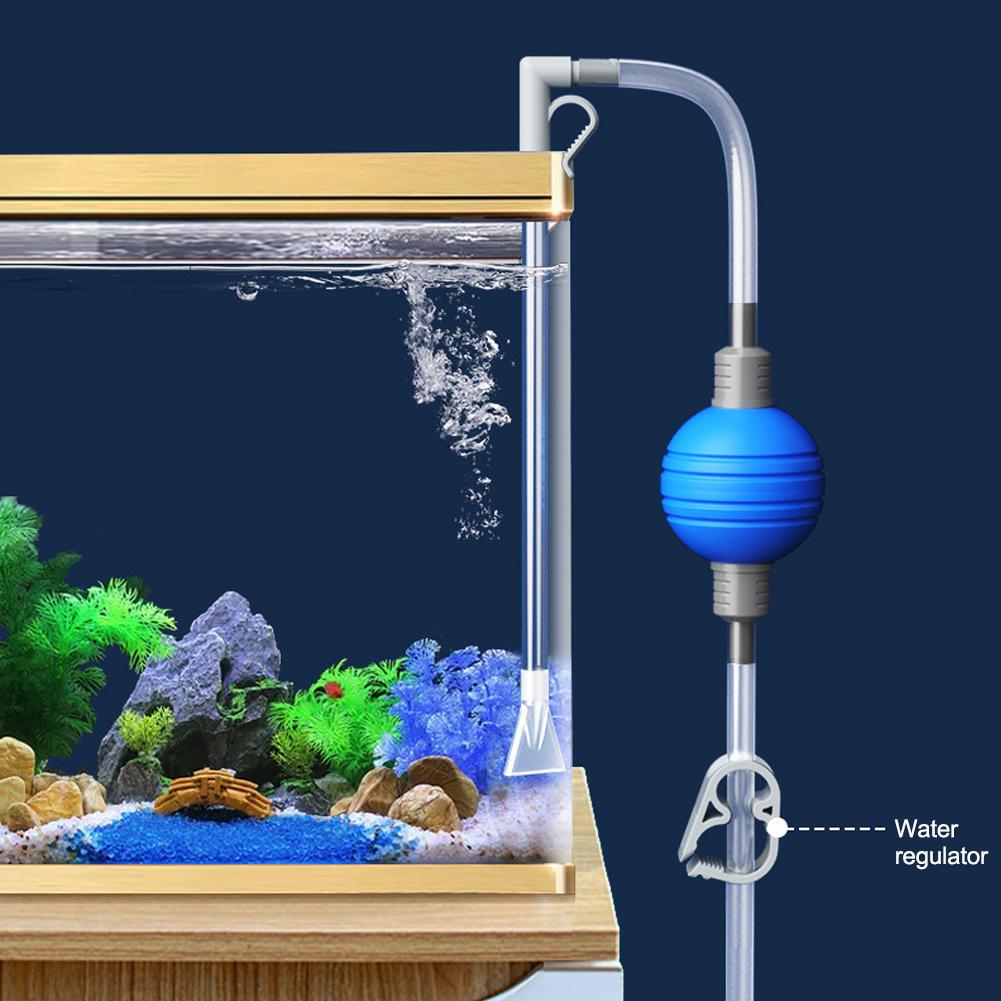 Aquarium Fish Tank Water Changer Air Pump Cleaning Gravel Filter Pump Tools Nozzle With Siphon Vacuum New Cleaner Aquarium S1J7