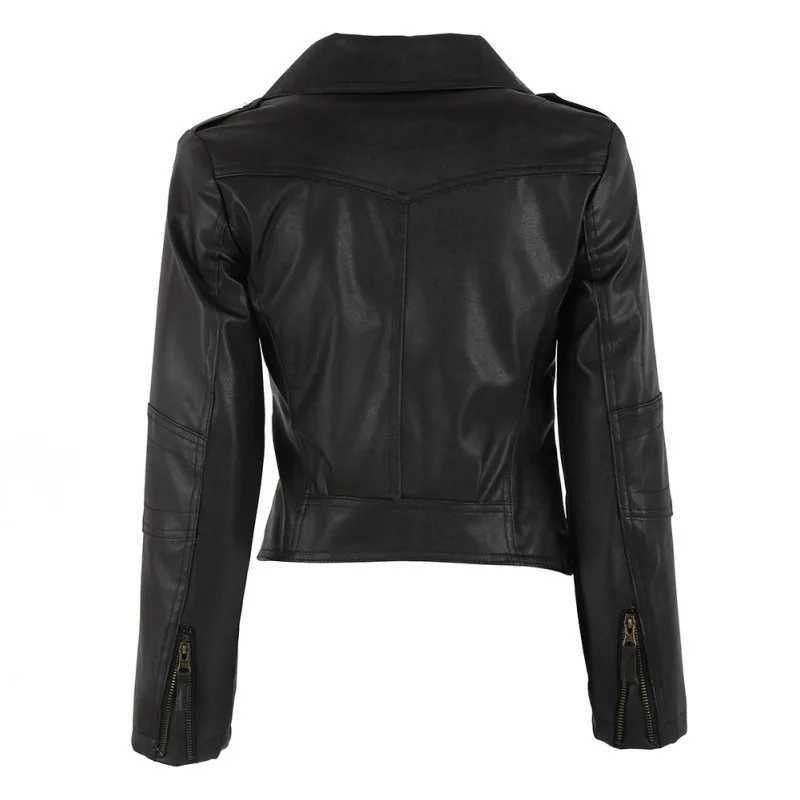 Summer Thin Leather Coats Short Cool Leather Jacket Slim Fit Casual Solid Color Fashion Motorcycle Black JacketsX240919