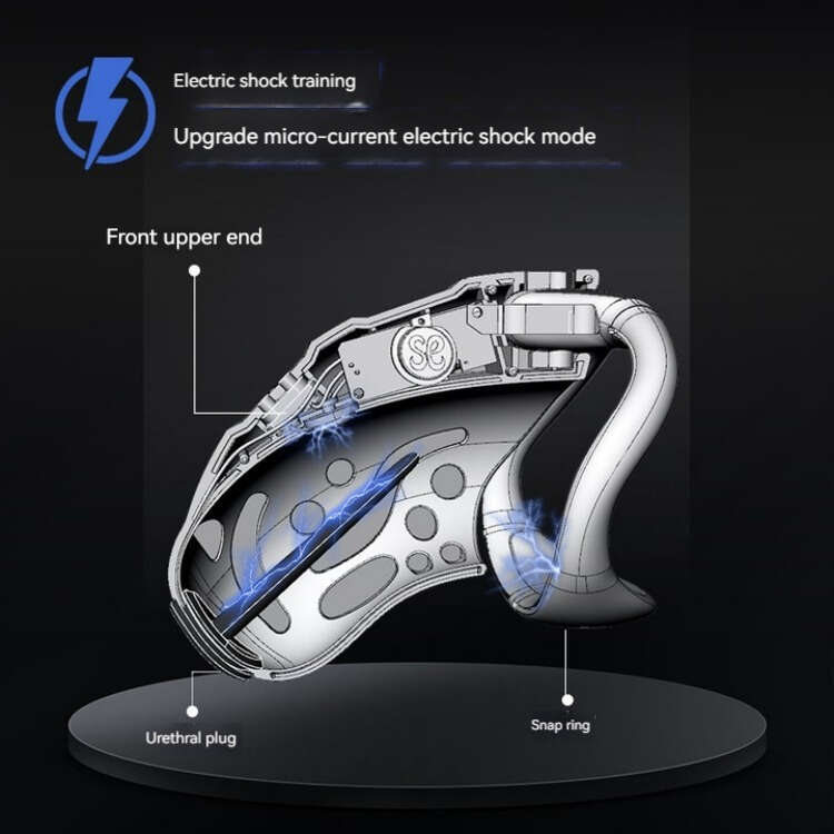 japanese bdsm Intelligent Remote Control Unlocking asceticism Stop jerking off electroshock penis Chastity Cage