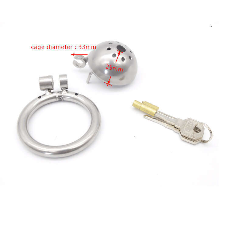 304 stainless steel Metal Male Chastity Device Super Small Short Cock Cage with Stealth lock Rings Sex Toys