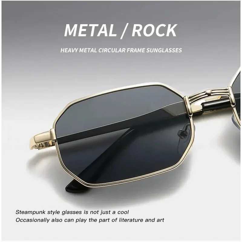 Narrow Sunglasses for Men Fashion Rectangle for Women Metal Luxury Brand Classic Sun GlassesX240920