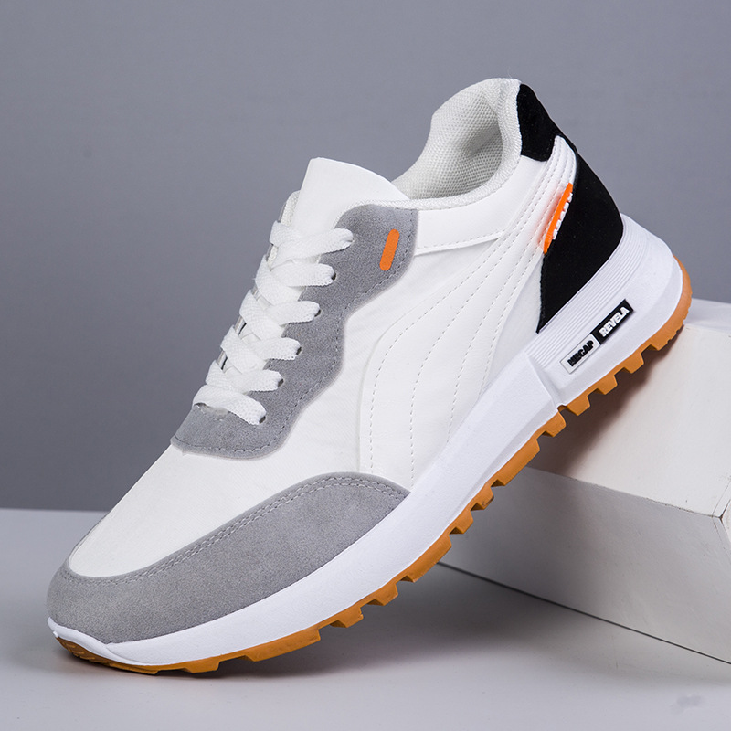 Spring Sneakers for Men Male Shoes Fashion Light Casual Shoes White Black Sneakers Tennis Breathable Walking Men Flats Black 824