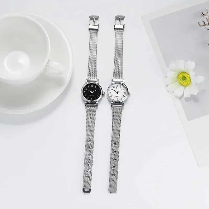 Women Watches Saat Simplicity Silver Mesh Strap Womens Bracelet Watch Casual College Style Fashion Versatile Clock Gift X240920