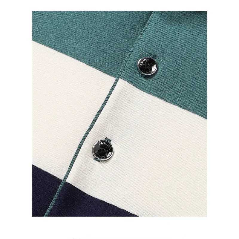 2023 Brand Casual Men T ShirtsTop Fashion Mens MenS Classic Striped Polo Shirt Cotton Short Sleeve Summer Plus Oversize 4XLX240920