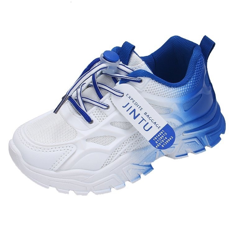 Girls' sports breathable 2023 summer new Korean version children's mesh white female students' running shoes soft sole