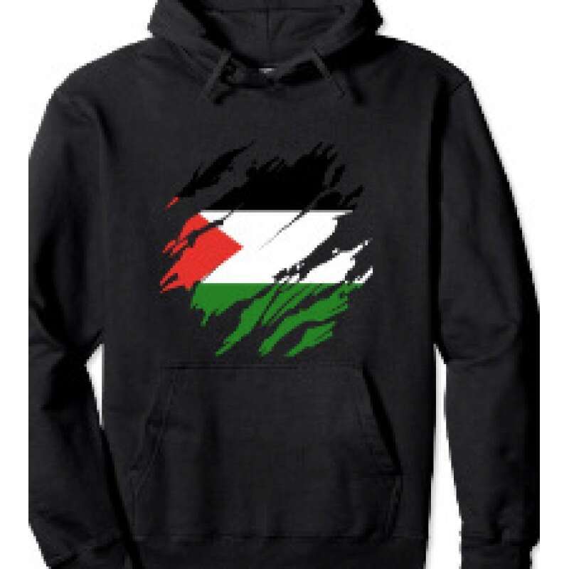 r Israel Themed Printed Hoodie For Men, Autumn And Winter Fleece Warm Hooded Jacket, Men's Casual Hoodie Clothing