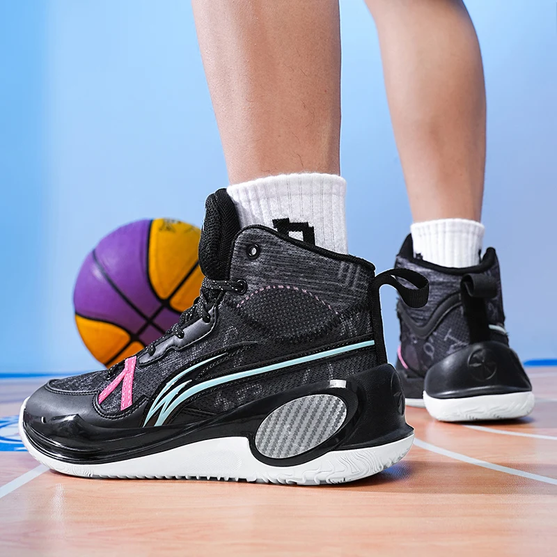 Men's Basketball Shoes Non-Slip Student Original Male Athletic Outdoor Sports Breathable Sneakers Field Training Basket Shoes