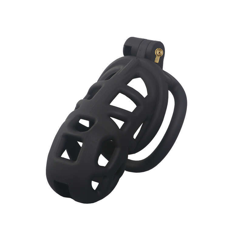 Netphi Leather Chastity Cage Rings Locks BDSM Sex Toys Accessory Kit for Men's Penis Bondage Adult SM Chastity Device