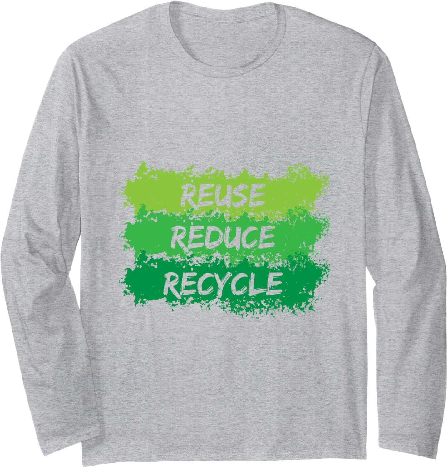 Long Sleeve Shirts for Men sweatshirt Reuse Reduce Recycle Funny Ecological Earth Day Gift Long Sleeve Tee Streetwear Casual tops clothes