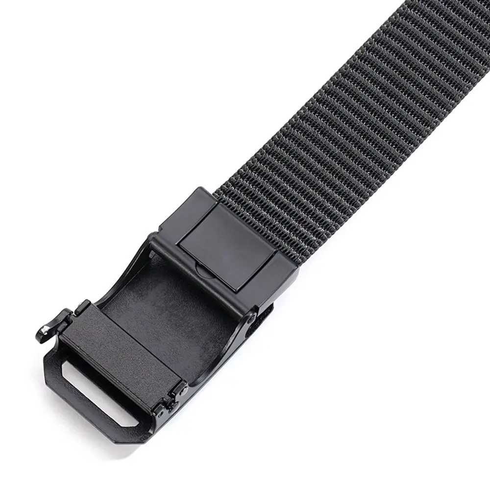 Mens luxury brand high-quality canvas strap mens automatic buckle strap business casual fashionable jeans strap W240920