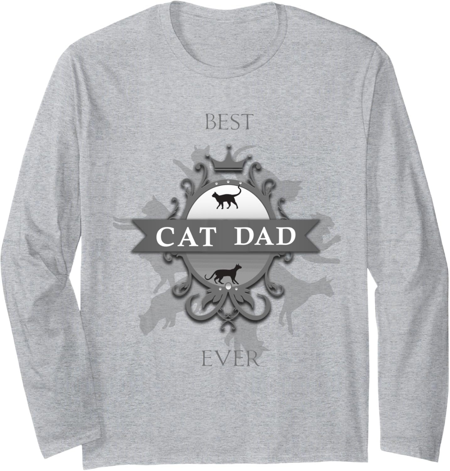 Long Sleeve Shirts for Men sweatshirt Classic Best Cat Dad Ever Cute Kitty Father Long Sleeve Tee Streetwear Casual tops clothes trend