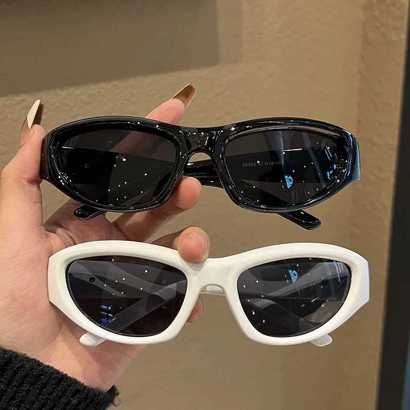 Retro Y2K Style Women Cat Eye Sunglasses Fashion Colorful Mirror Goggles Men Punk Sports Sun Glasses Brand DesignerX240920