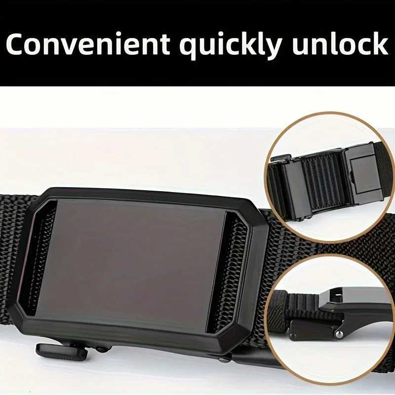 New automatic buckle straps canvas tactical workwear casual outdoor military training pants straps W240920