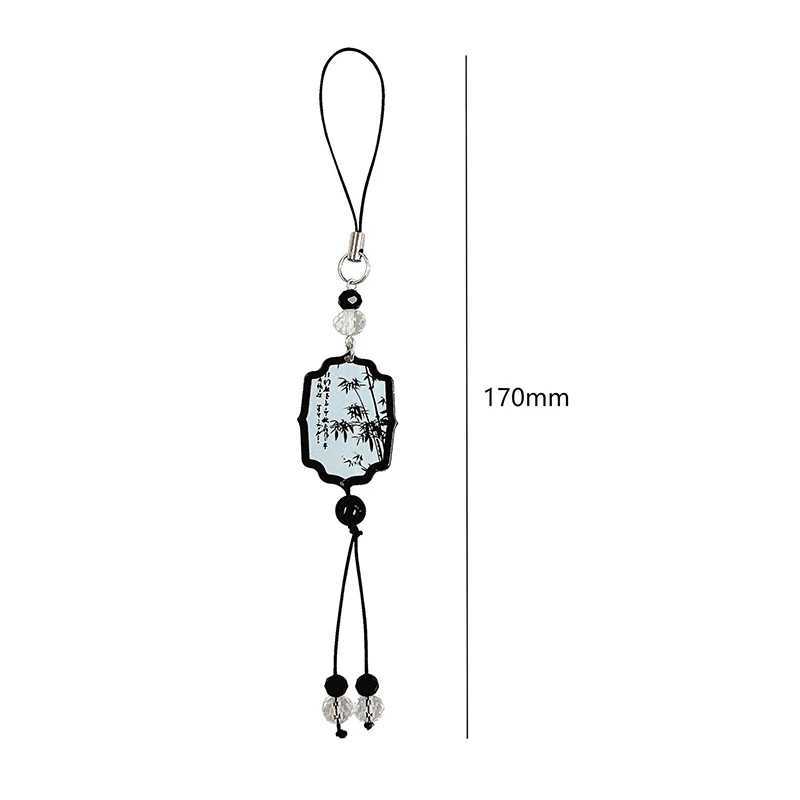 1Pc Chinese Style Anti-lost Phone Lanyard Retro Tassel Pendant Keychain Bag Charms Backpack Hanging Decoration Fashion JewelryX240919