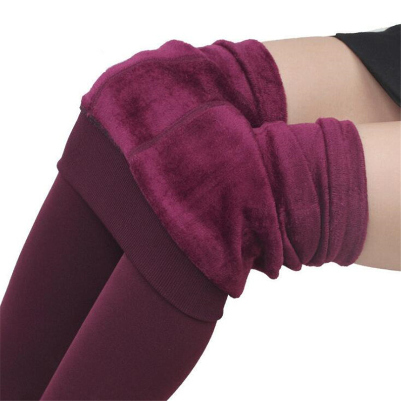 2026 YRRETY Winter Warm Thick Tights Thermal Leggings Women Knitting Veet High Elastic Thicken Black ing Pants Skinny Clothes
