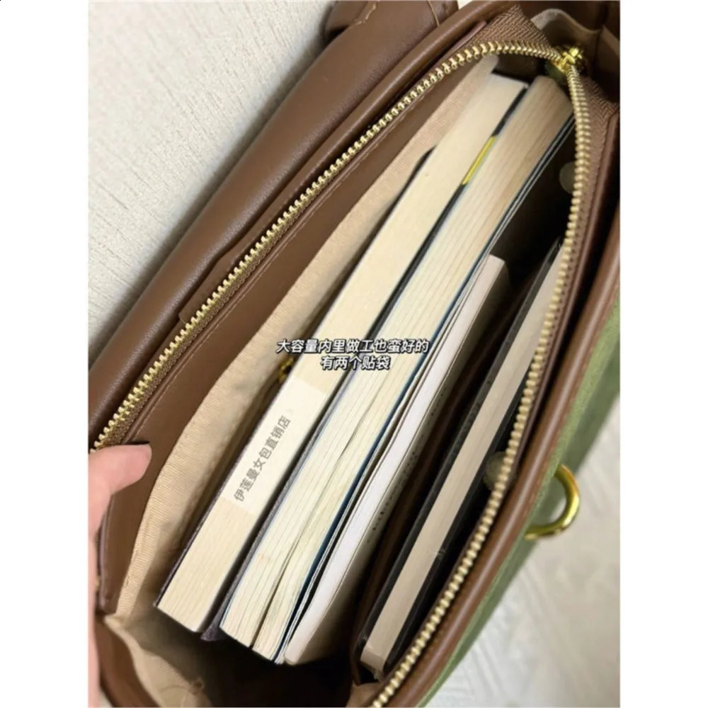 JIAERDI Retro Green Shoulder Bag Womens Large Capacity Casual Handbag Womens Retro Harajuku Aesthetics Bolso Unprinted Good Product 240918