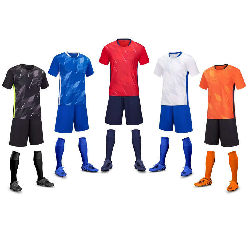 Football Suit Set For Men's And Women's Adult Football Matches, Training Team Uniforms, Children's Football Sportswear, Printing Number