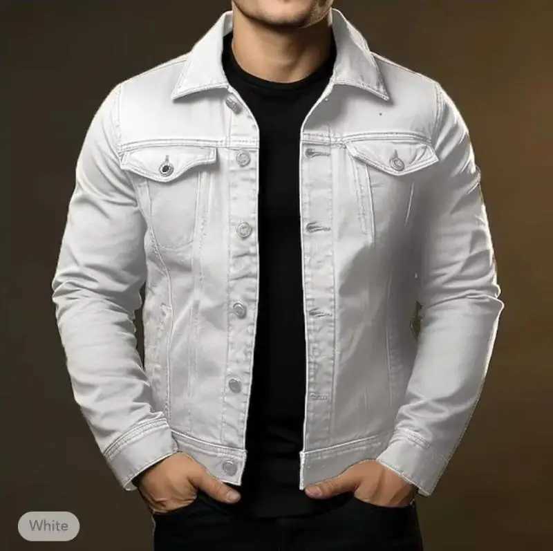New Arrival Mens Fashion Casual Jacket ED Denim Top Autumn Loose Large Denim Jacket Mens Jacket Z241112