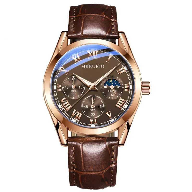 Luxury Brand Watch Men Quartz Watches Relogio Masculino Leather Strap Business Wristwatches Dropshipping RelojX241010