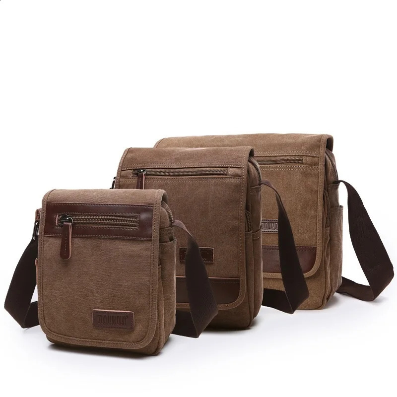 ! premium canvas bag for casual travel Bolsa Masculina unisex cross body mens messenger large capacity 240919
