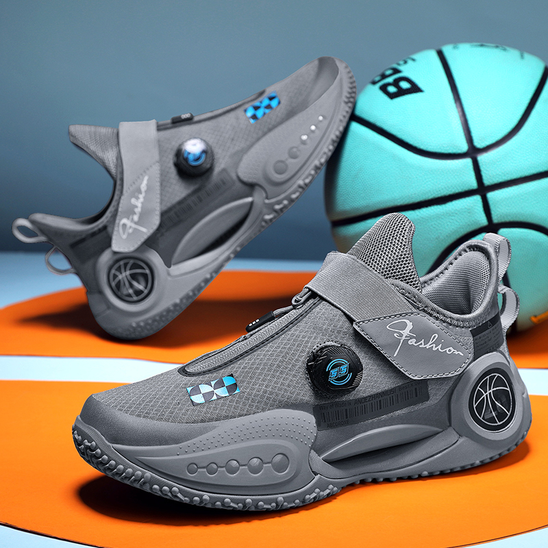 High Quality Mens Sneakers Wearable Gym Training Sports Elastic Band Cushion Basketball Shoes for Man 79ed