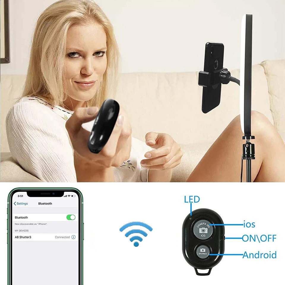 10 inch RGB selfie ring light tripod LED fill light pography ring light phone holder circular light tripod streaming media YouTobe 240909