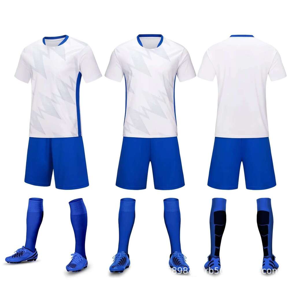 Football Suit Set For Men's And Women's Adult Football Matches, Training Team Uniforms, Children's Football Sportswear, Printing Number