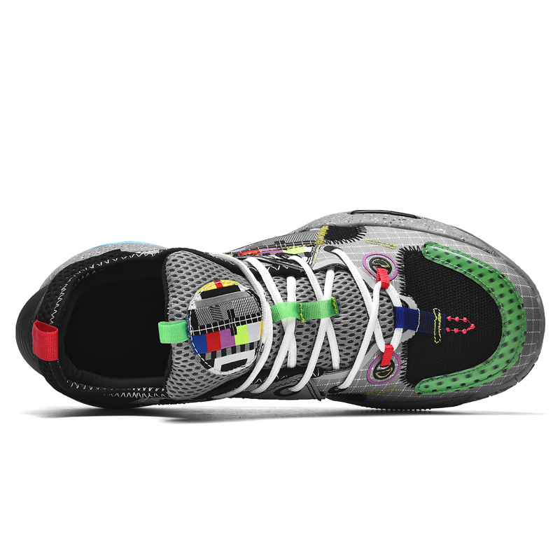 Top-quality Men's Basketball Shoes Lightweight Cushioning Sports Shoes Outdoor Non-Slip Athietic Breathable Mesh Chunky Sneakers