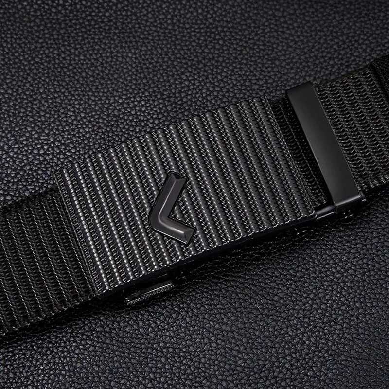Mens automatic buckle nylon mens military tactical belt mens waist belt canvas belt high-quality belt W240920